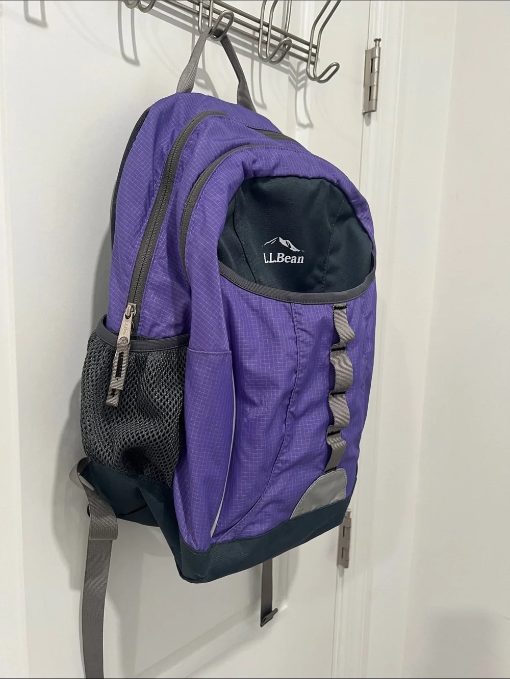 L.L. Bean Purple and Black Backpack NWOT